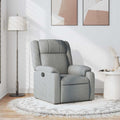 Relaxsessel Hellgrau Stoff