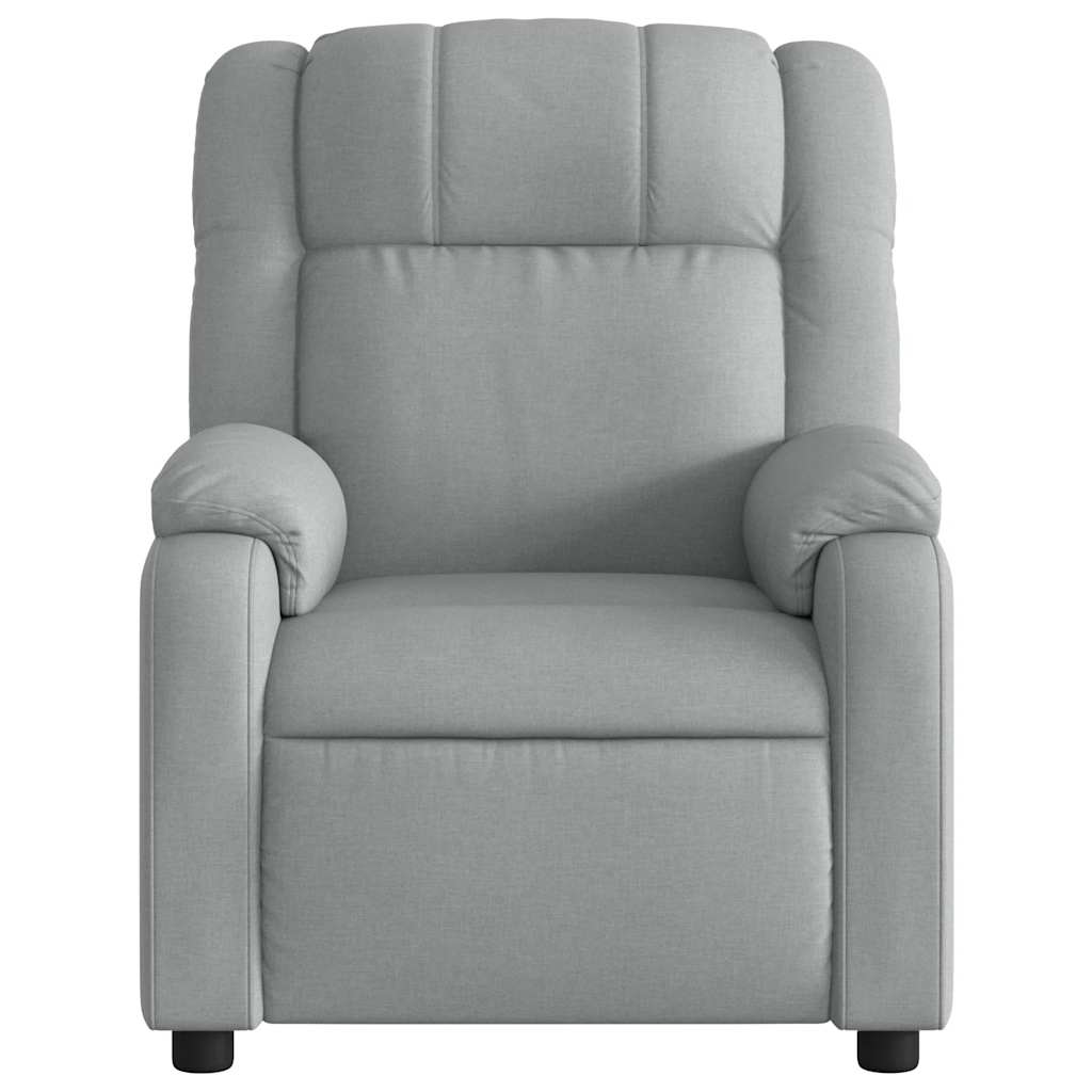 Massagesessel Hellgrau Stoff