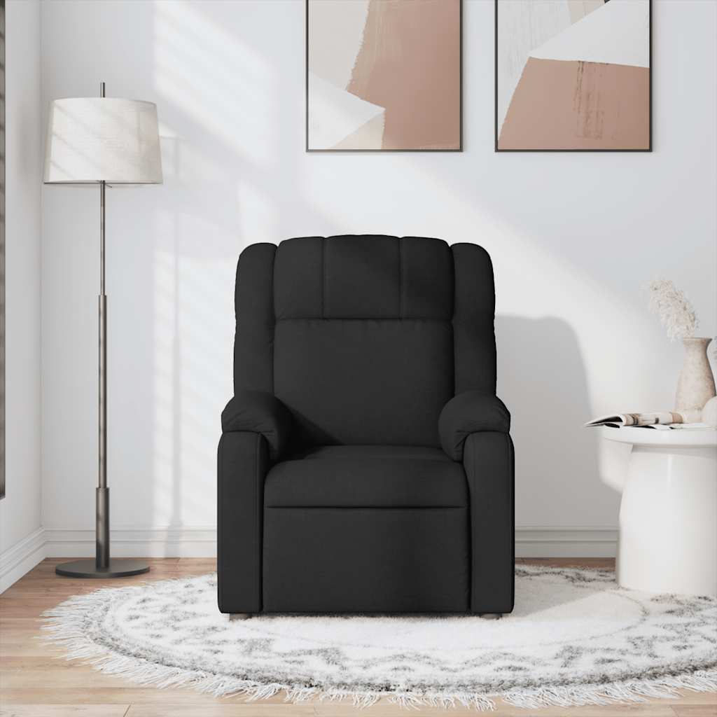 Massagesessel Schwarz Stoff