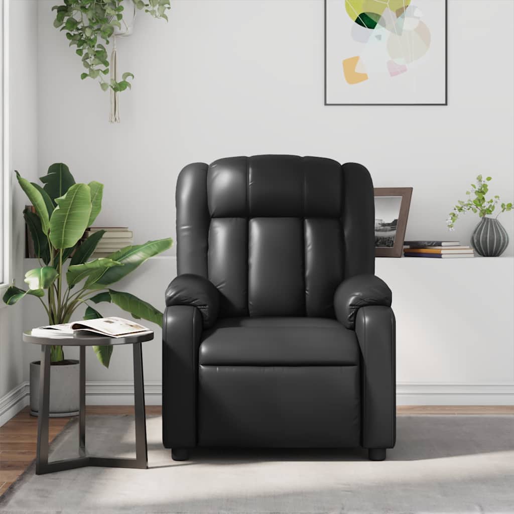 Massagesessel Schwarz Kunstleder