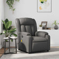 Massagesessel Grau Kunstleder