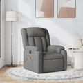 Massagesessel Dunkelgrau Stoff