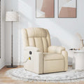 Massagesessel Creme Stoff