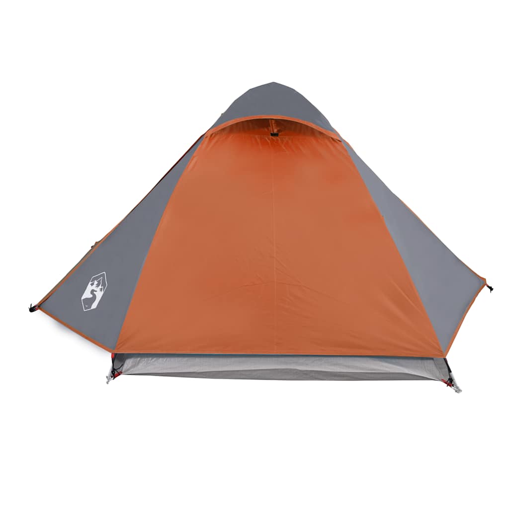Kuppel-Campingzelt 2 Personen Orange Wasserdicht