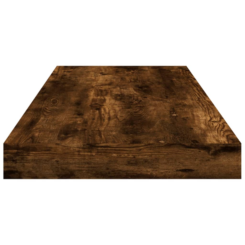 Wandregale 4 Stk. Räuchereiche 60x10x1,5 cm Holzwerkstoff