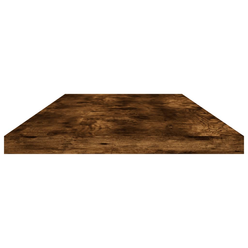 Wandregale 4 Stk. Räuchereiche 80x20x1,5 cm Holzwerkstoff