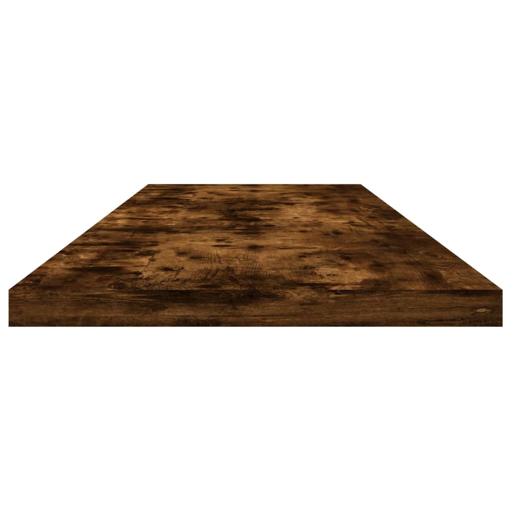 Wandregale 4 Stk. Räuchereiche 100x20x1,5 cm Holzwerkstoff