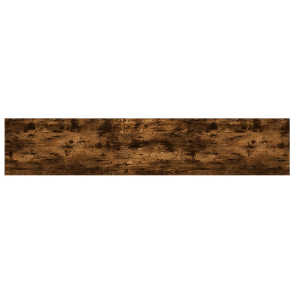 Wandregale 4 Stk. Räuchereiche 100x20x1,5 cm Holzwerkstoff