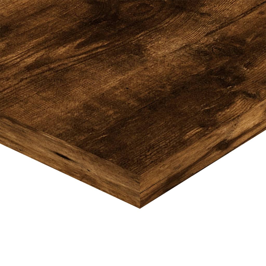 Wandregale 4 Stk. Räuchereiche 100x20x1,5 cm Holzwerkstoff