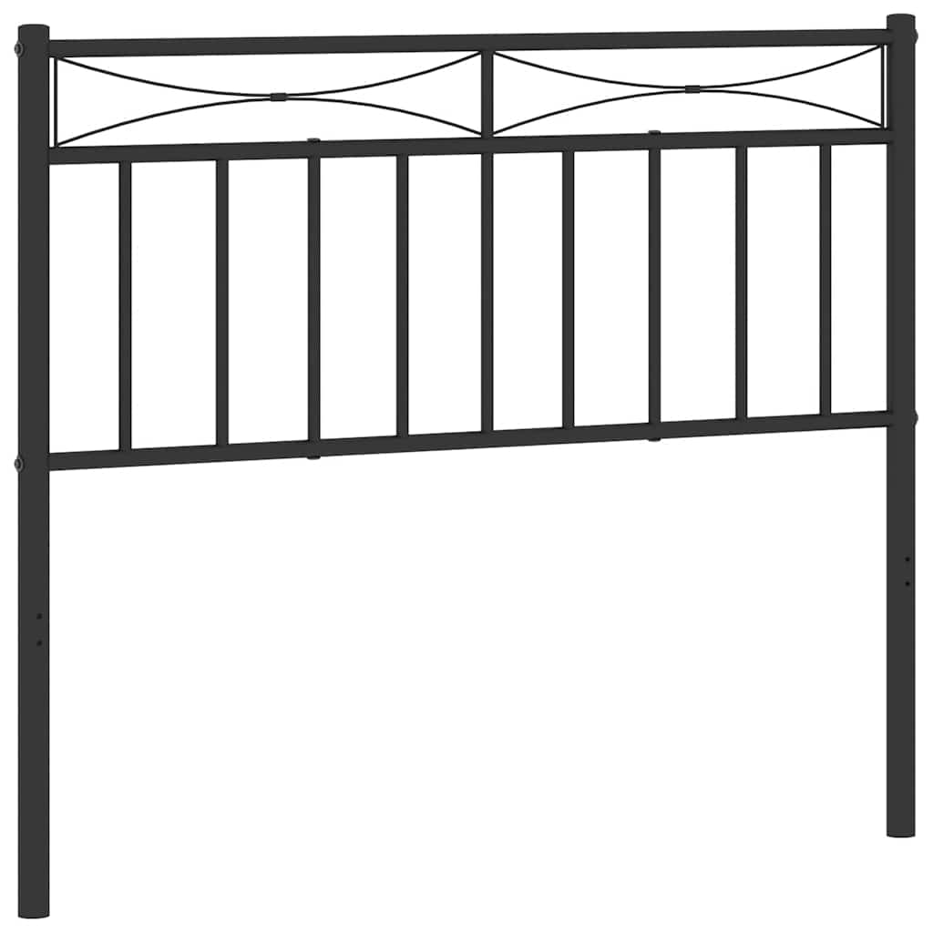 Ersatz-Kopfteil Metall Schwarz 100 cm