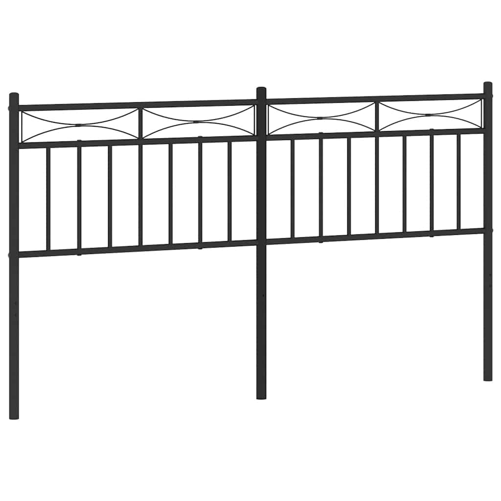 Ersatz-Kopfteil Metall Schwarz 150 cm