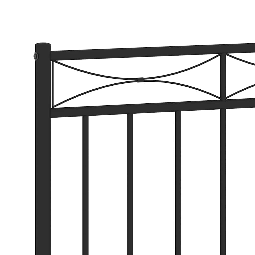 Ersatz-Kopfteil Metall Schwarz 150 cm