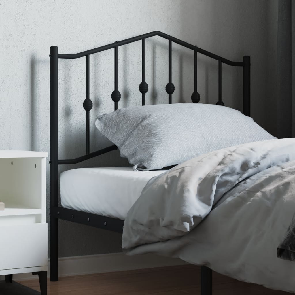 Ersatz-Kopfteil Metall Schwarz 90 cm