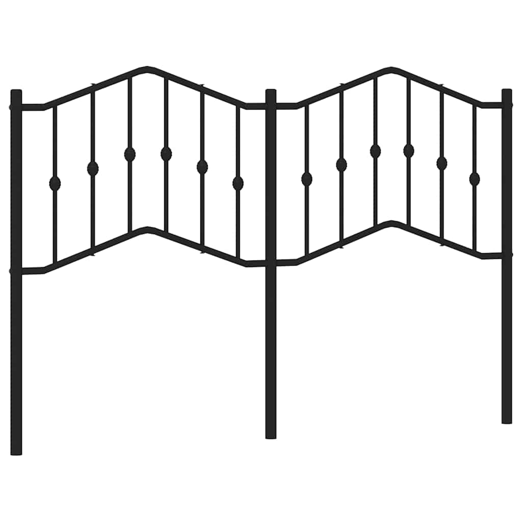 Ersatz-Kopfteil Metall Schwarz 135 cm