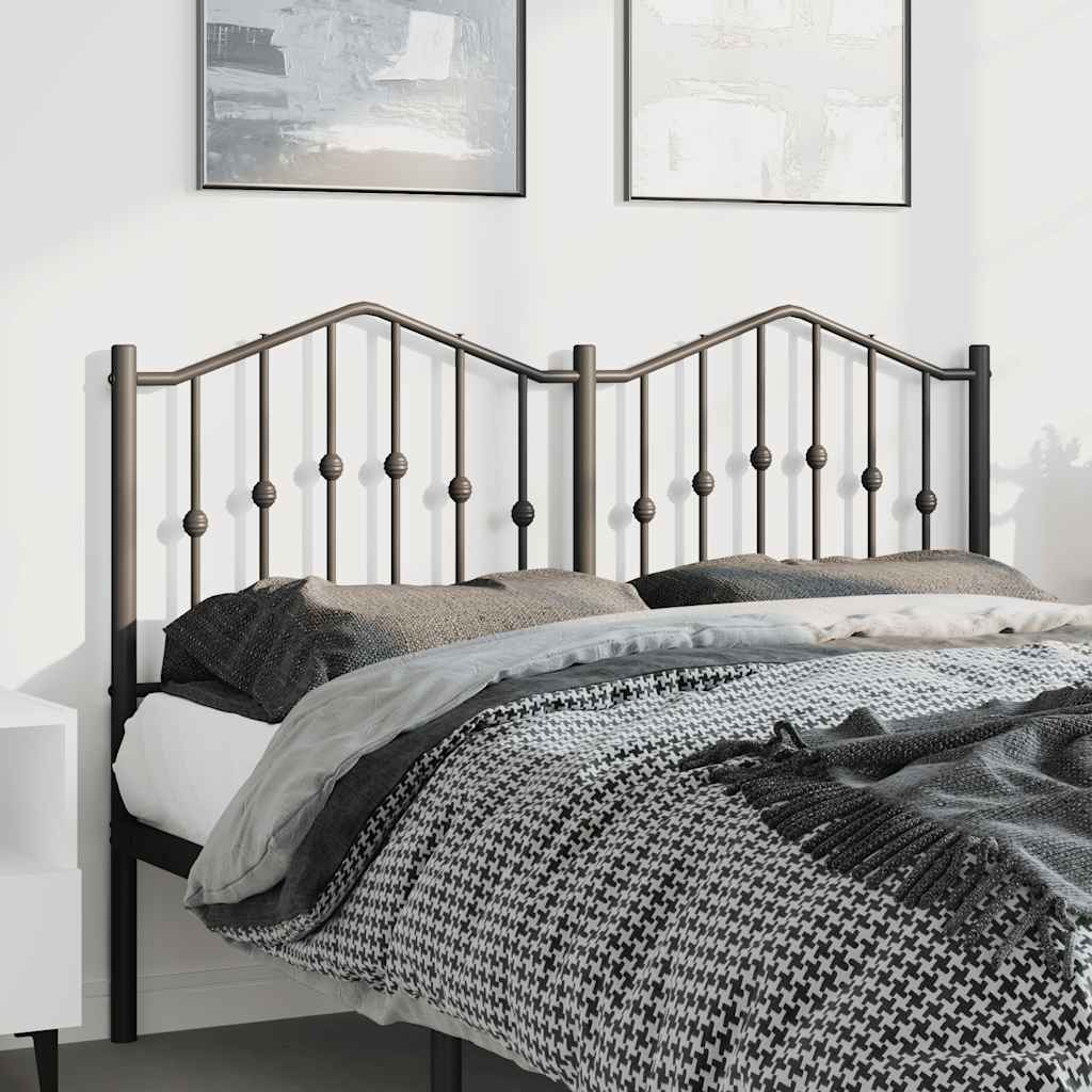 Ersatz-Kopfteil Metall Schwarz 135 cm