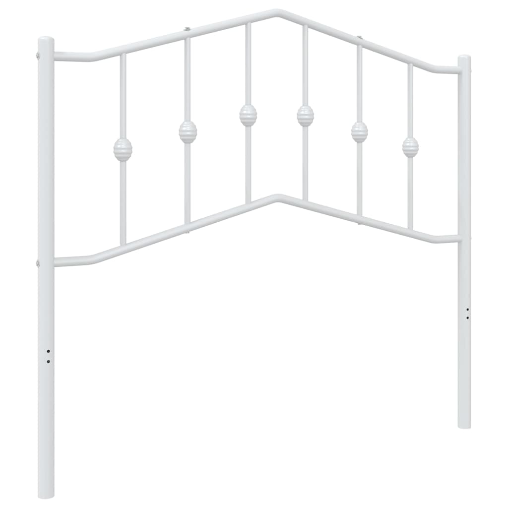 Ersatz-Kopfteil Metall Weiß 100 cm