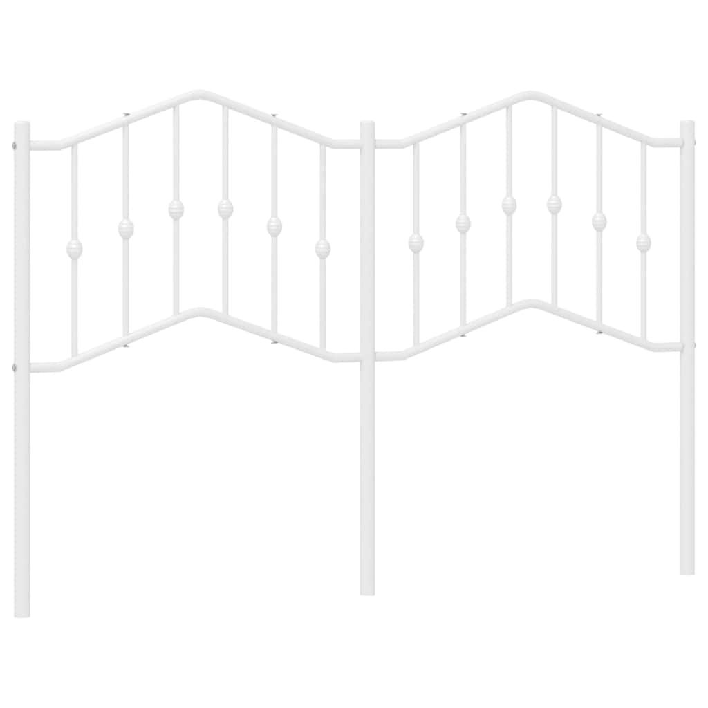 Ersatz-Kopfteil Metall Weiß 150 cm
