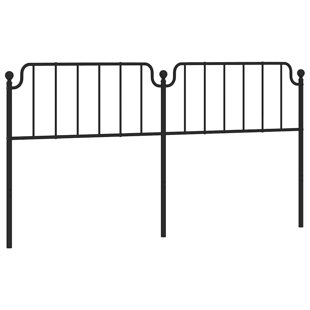 Ersatz-Kopfteil Metall Schwarz 193 cm