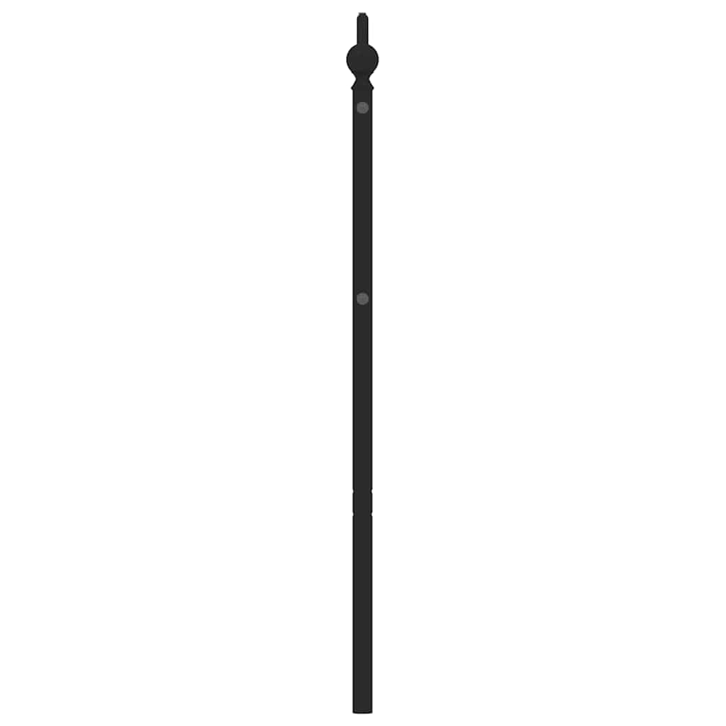 Ersatz-Kopfteil Metall Schwarz 193 cm