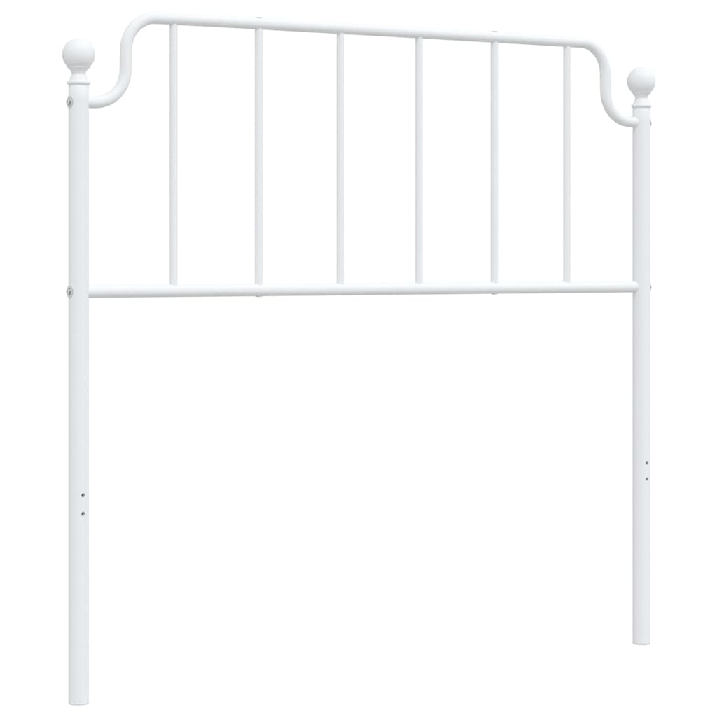 Ersatz-Kopfteil Metall Weiß 100 cm