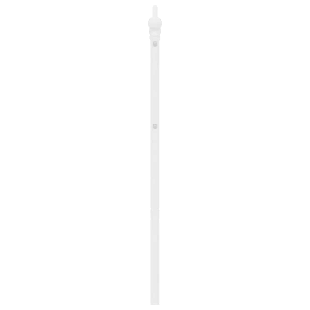 Ersatz-Kopfteil Metall Weiß 150 cm