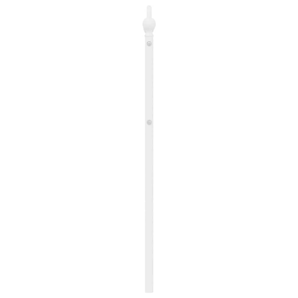Ersatz-Kopfteil Metall Weiß 180 cm
