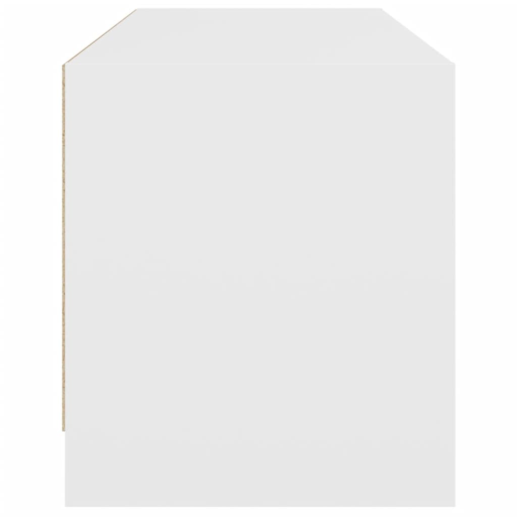 TV-Schrank mit Glastüren Weiß 102x37x42 cm