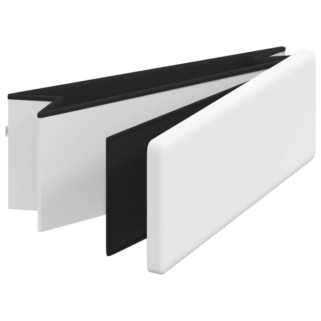 Sitzbank mit Stauraum Faltbar Weiß PVC