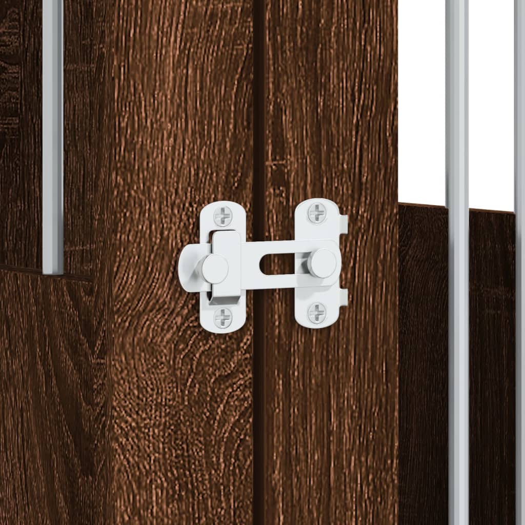 Hundekäfig im Möbelstil Braun Eichen-Optik 45x62x59 cm