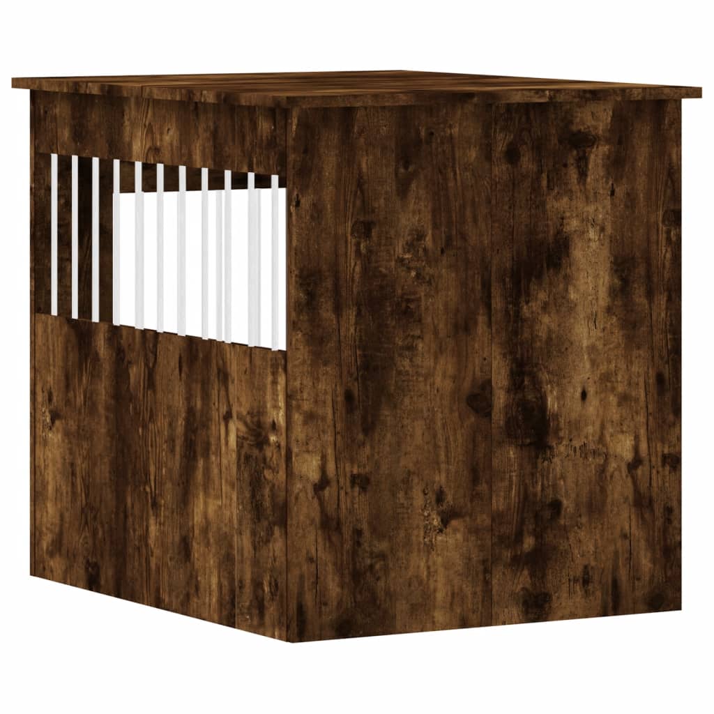 Hundekäfig im Möbelstil Räuchereiche 64,5x80x71cm Holzwerkstoff