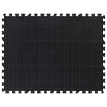 Gummi-Bodenfliese Schwarz 12 mm 90x120 cm