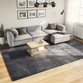 Teppich HUARTE Kurzflor Weich und Waschbar Anthrazit 240x340 cm