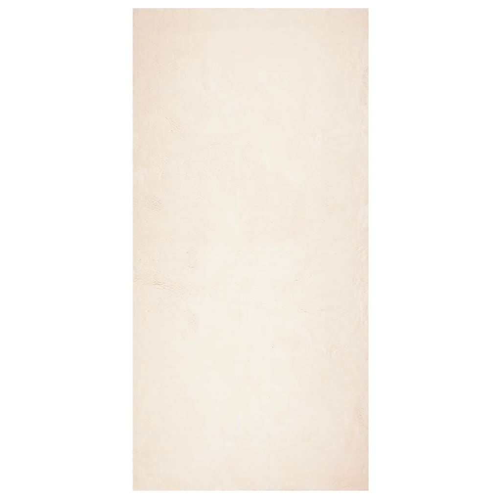 Teppich HUARTE Kurzflor Weich und Waschbar Beige 100x200 cm