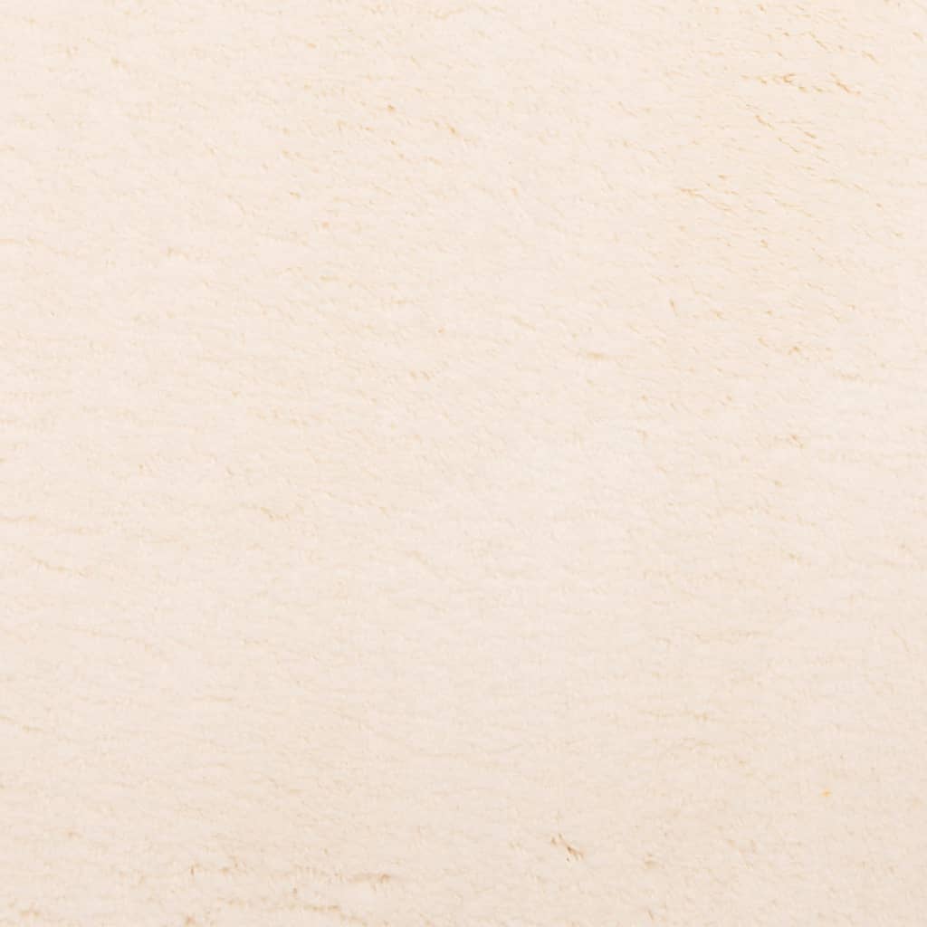 Teppich HUARTE Kurzflor Weich und Waschbar Beige 160x230 cm
