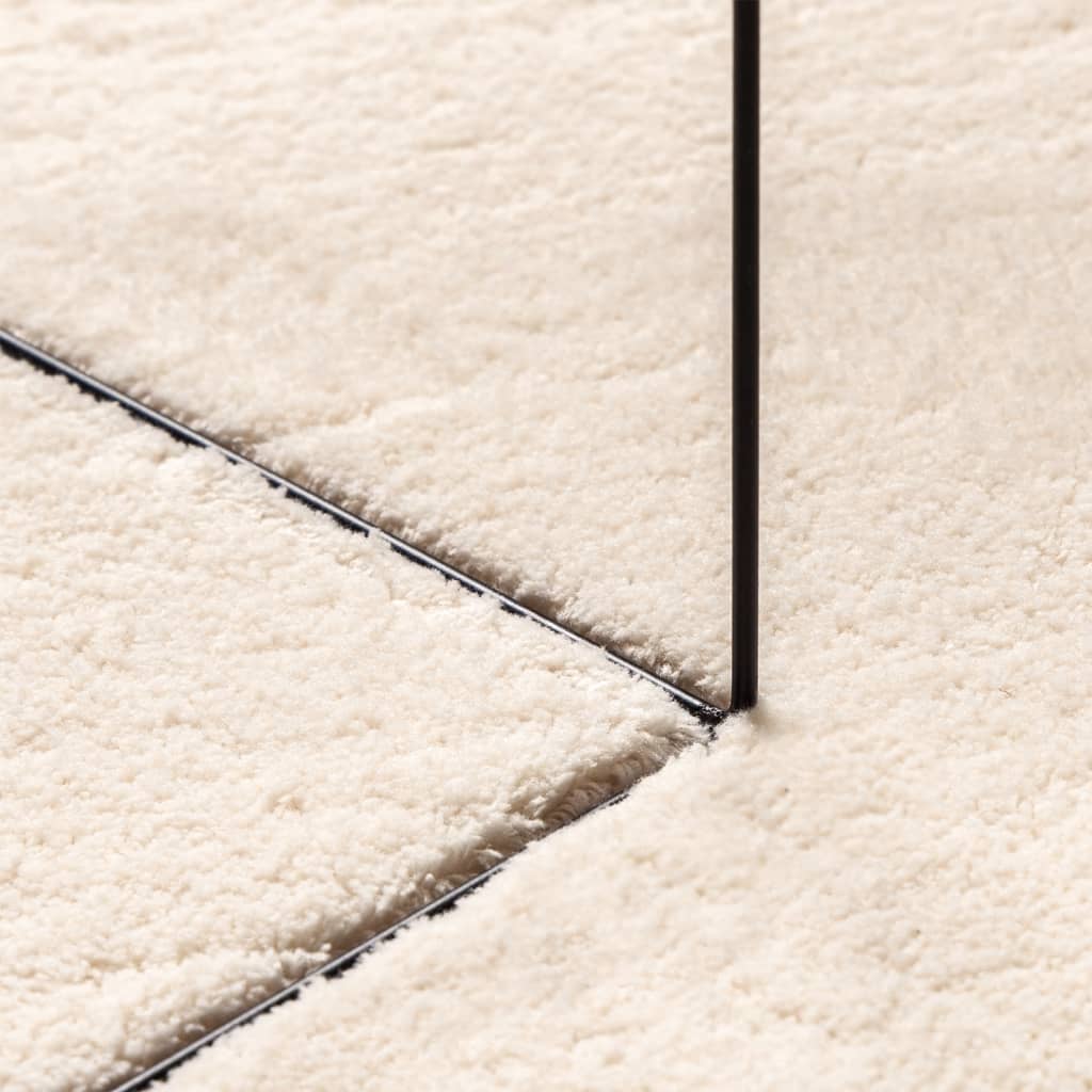 Teppich HUARTE Kurzflor Weich und Waschbar Beige 240x340 cm