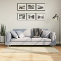 Teppich HUARTE Kurzflor Weich und Waschbar Creme 80x150 cm