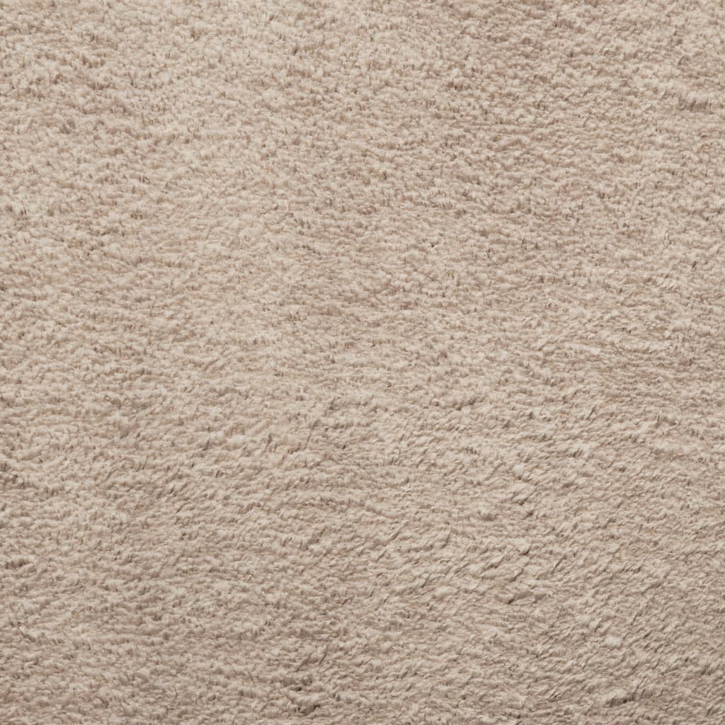 Teppich HUARTE Kurzflor Weich und Waschbar Sandfarben 160x230cm