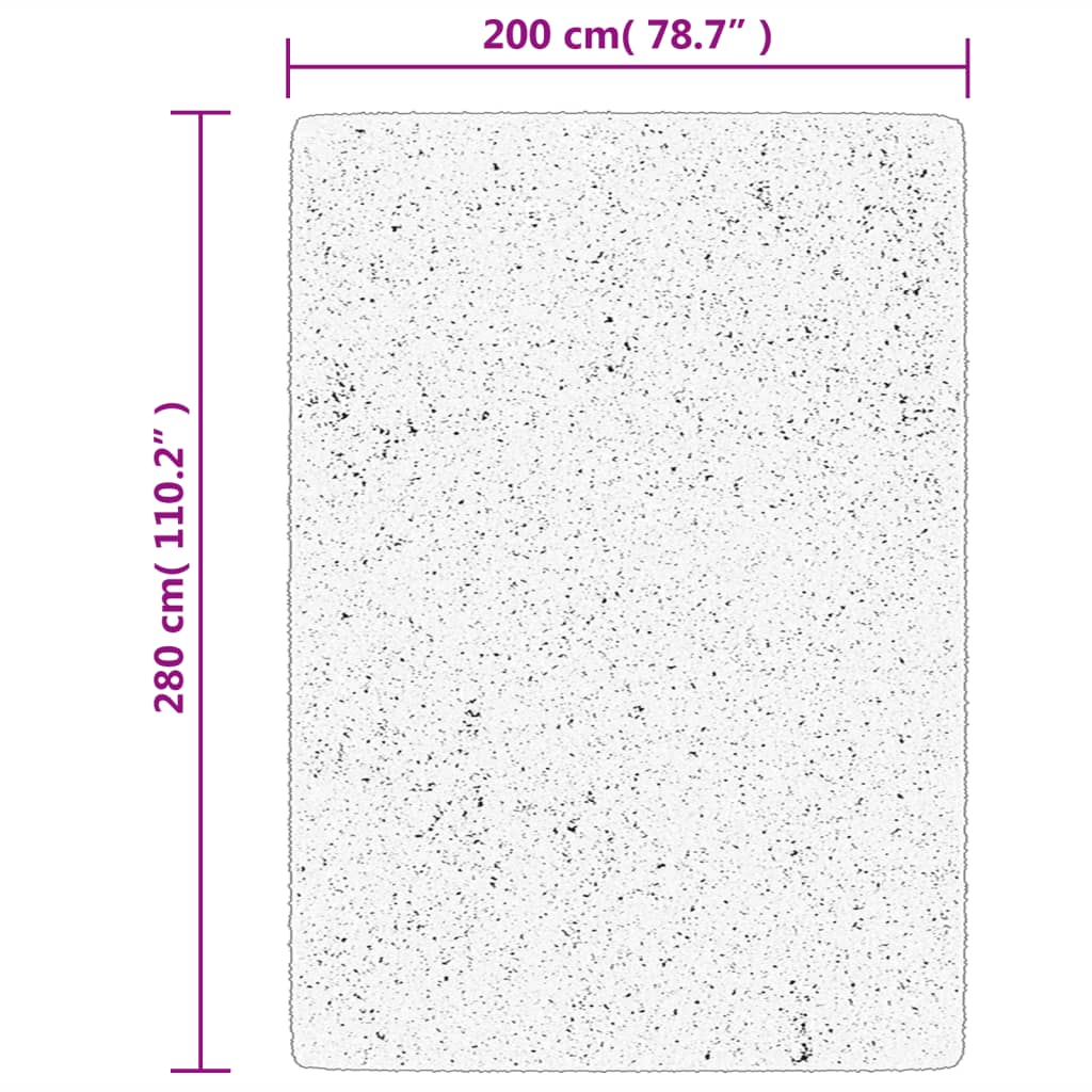 Teppich HUARTE Kurzflor Weich und Waschbar Sandfarben 200x280cm