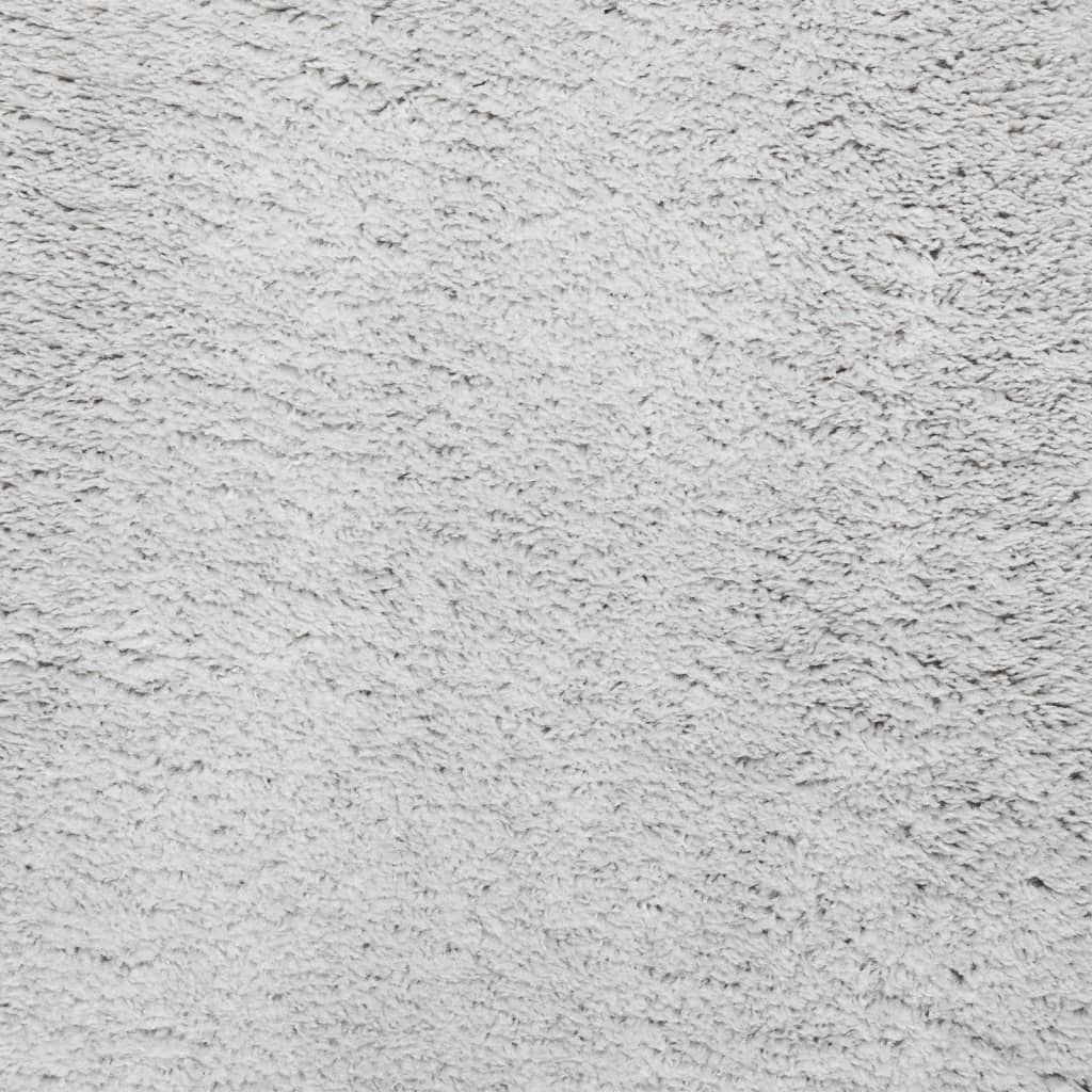 Teppich HUARTE Kurzflor Weich und Waschbar Grau Ø 100 cm