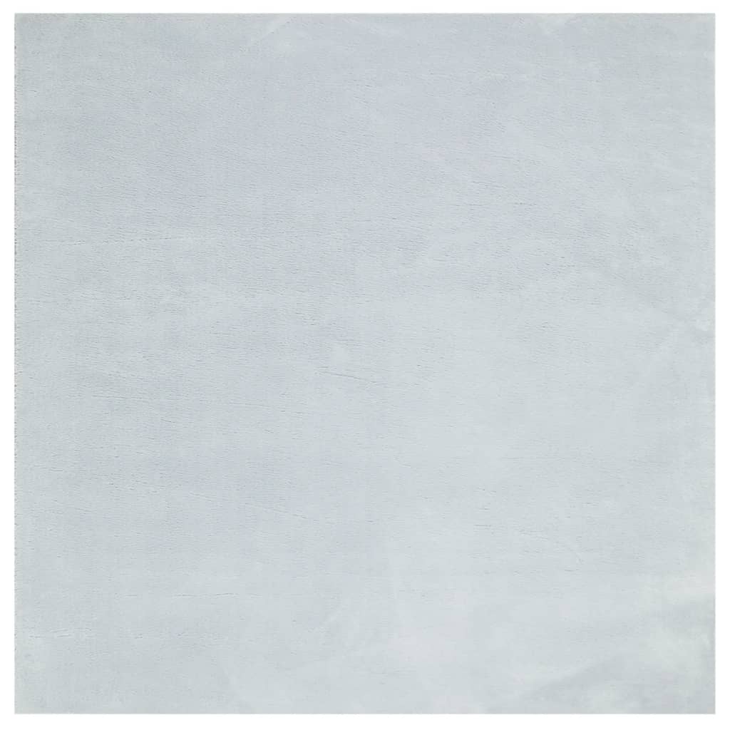 Teppich HUARTE Kurzflor Weich und Waschbar Blau 160x160 cm