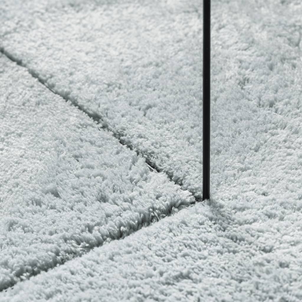 Teppich HUARTE Kurzflor Weich und Waschbar Blau 160x160 cm