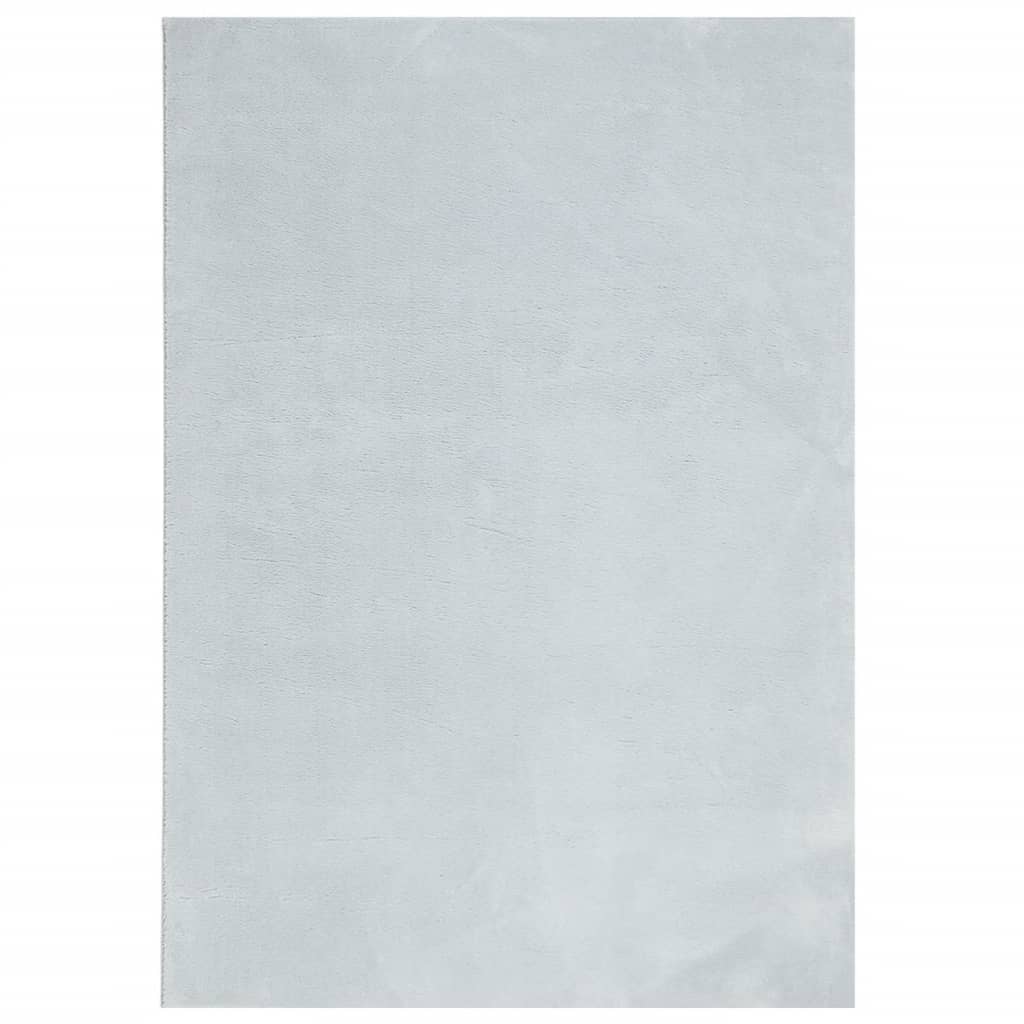 Teppich HUARTE Kurzflor Weich und Waschbar Blau 160x230 cm
