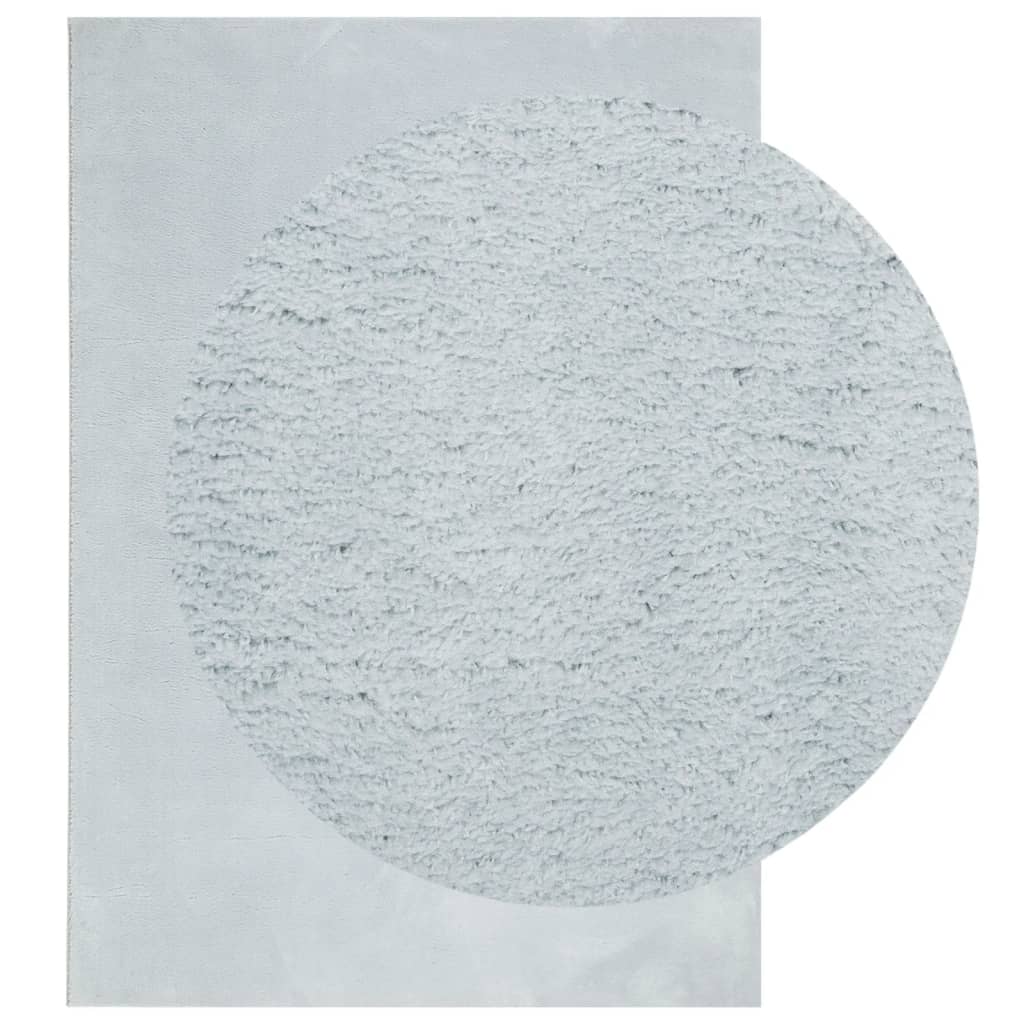 Teppich HUARTE Kurzflor Weich und Waschbar Blau 160x230 cm