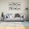 Teppich HUARTE Kurzflor Weich und Waschbar Blau 160x230 cm