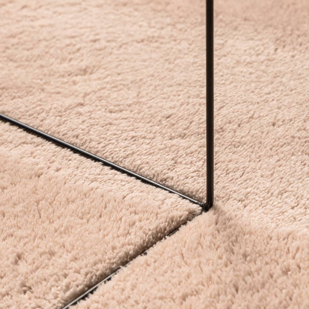 Teppich HUARTE Kurzflor Weich und Waschbar Blassrosa 160x230 cm