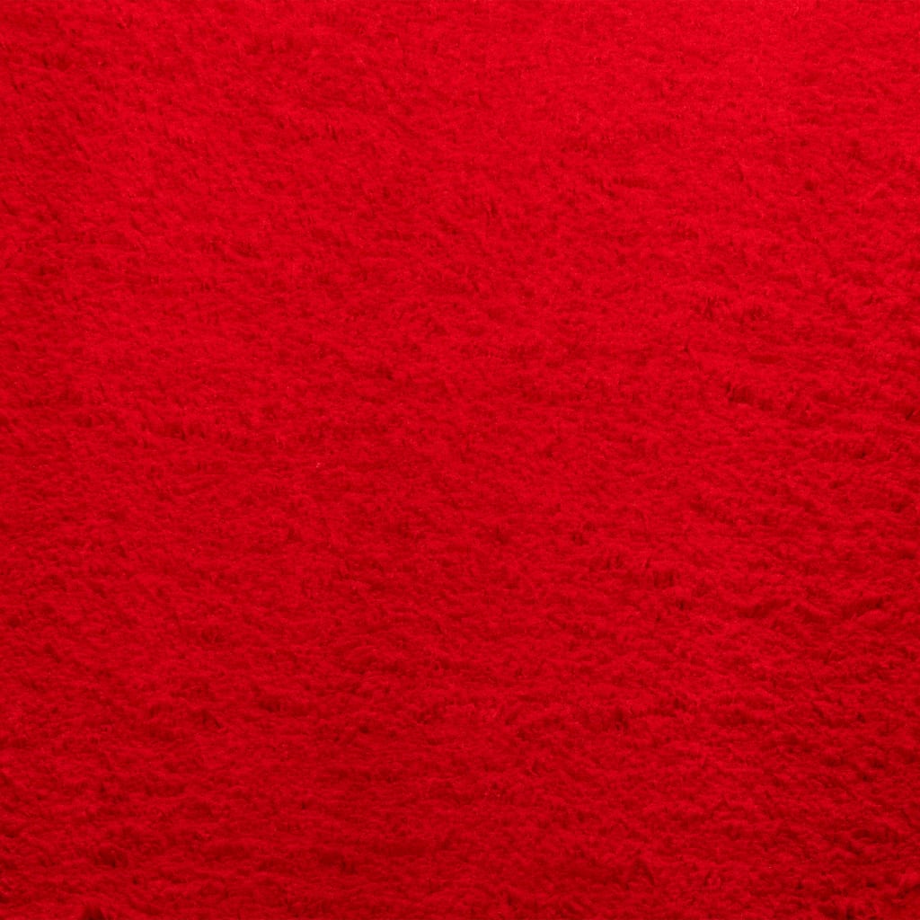 Teppich HUARTE Kurzflor Weich und Waschbar Rot 160x230 cm