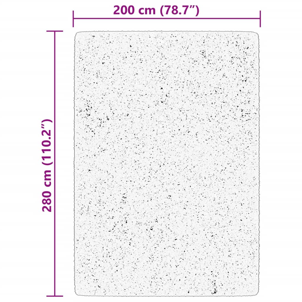 Teppich HUARTE Kurzflor Weich und Waschbar Rot 200x280 cm
