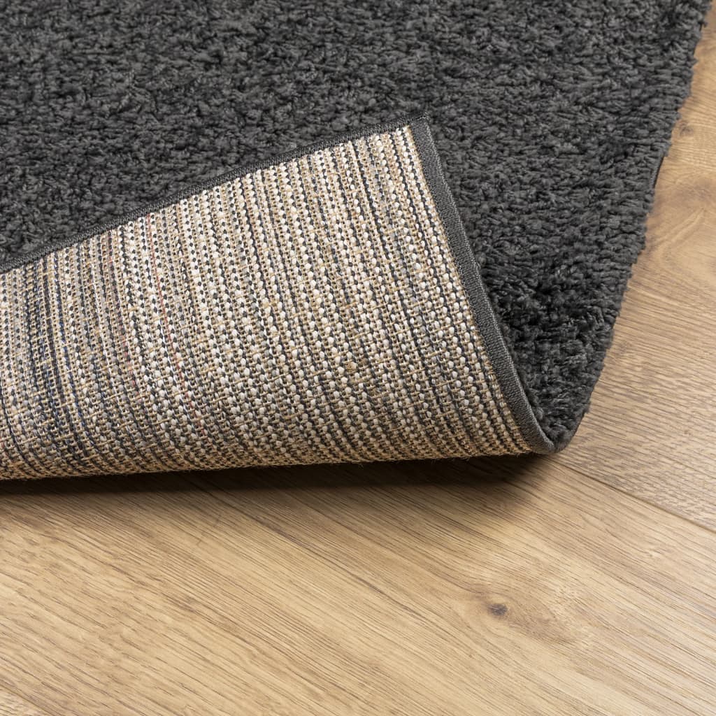 Shaggy-Teppich PAMPLONA Hochflor Modern Anthrazit 120x170 cm