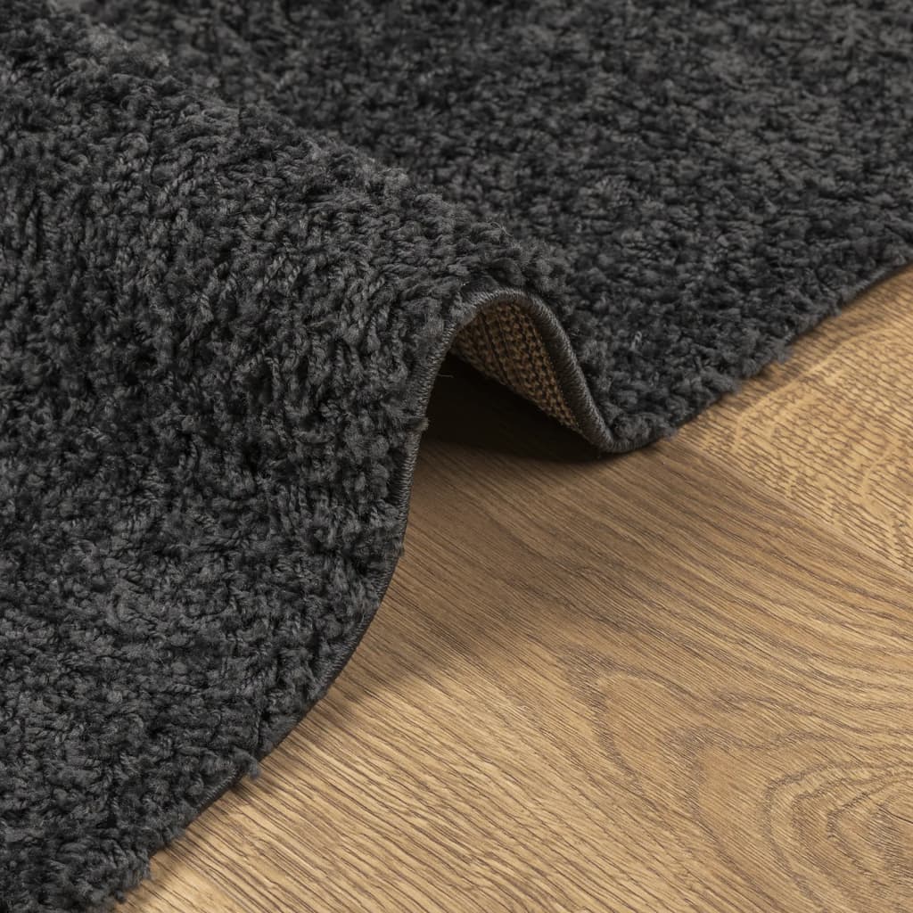 Shaggy-Teppich PAMPLONA Hochflor Modern Anthrazit 120x170 cm