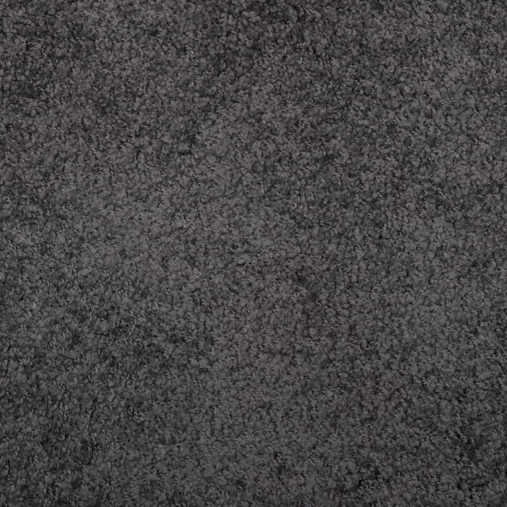 Shaggy-Teppich PAMPLONA Hochflor Modern Anthrazit 120x170 cm